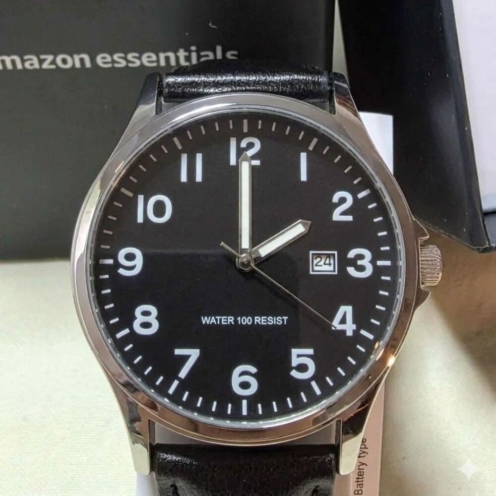 Essentials Men's Brown and Black Watch
